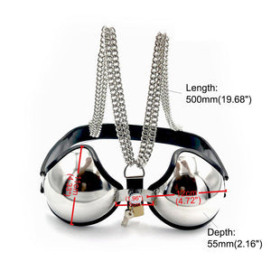 Metal Chastity Bra