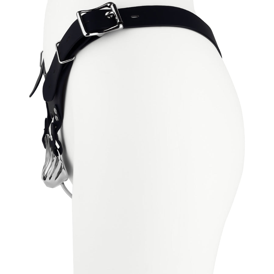 Metal Shell Shaped Chastity Belt Invisible - 10