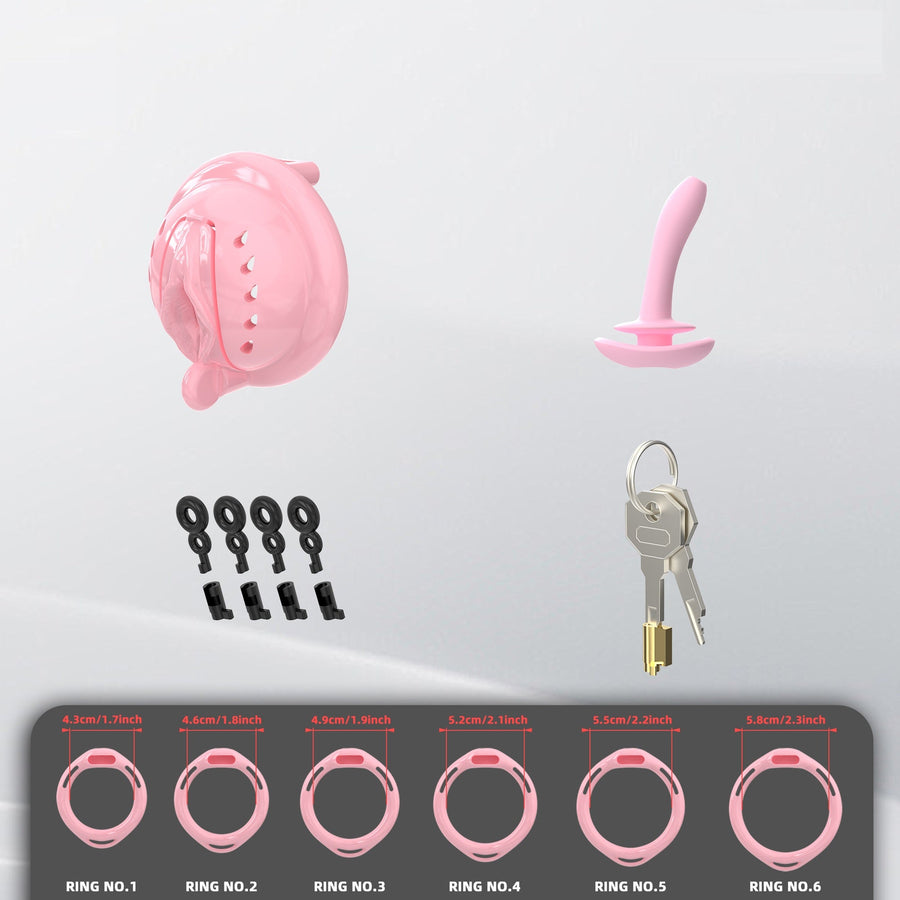 Mini Soft Silicone Pussy Cock Cage 3