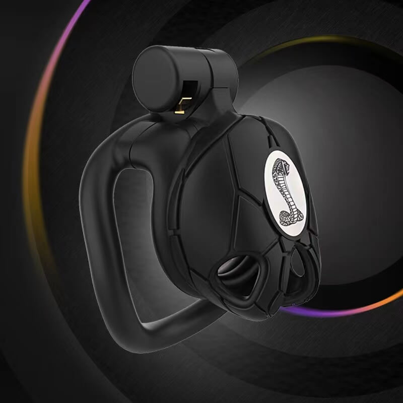 New 8.0 Cobra Chastity Device With 4 Rings, gallery view 2