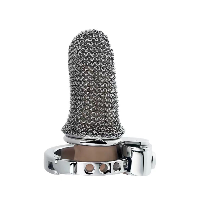 New BDSM Mesh Adjustable Male Chastity Cage, gallery view 3