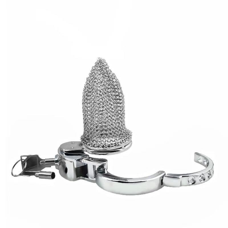 New BDSM Mesh Adjustable Male Chastity Cage, gallery view 2