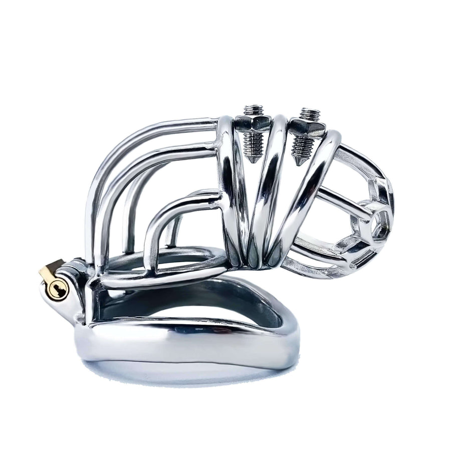 Special Stainless Steel Chastity Cage Spiked, gallery view 2