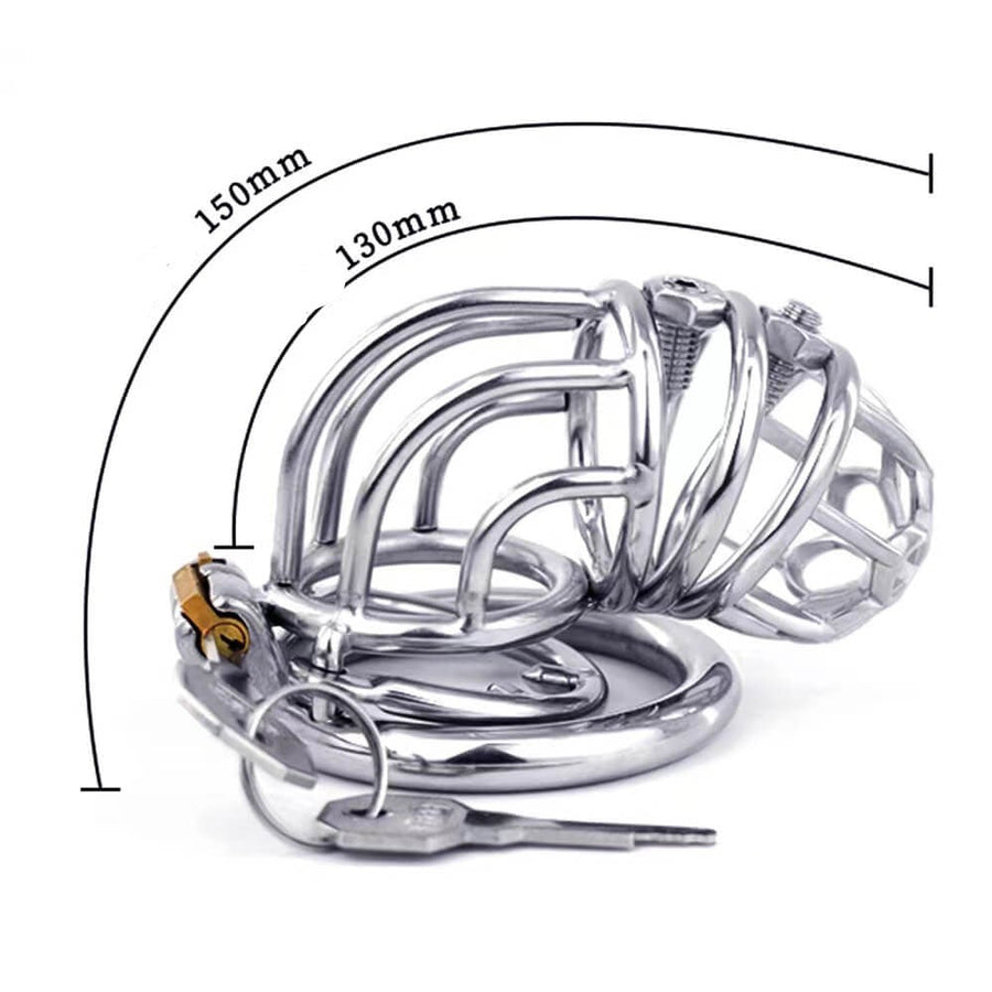 Special Stainless Steel Chastity Cage Spiked, gallery view 4