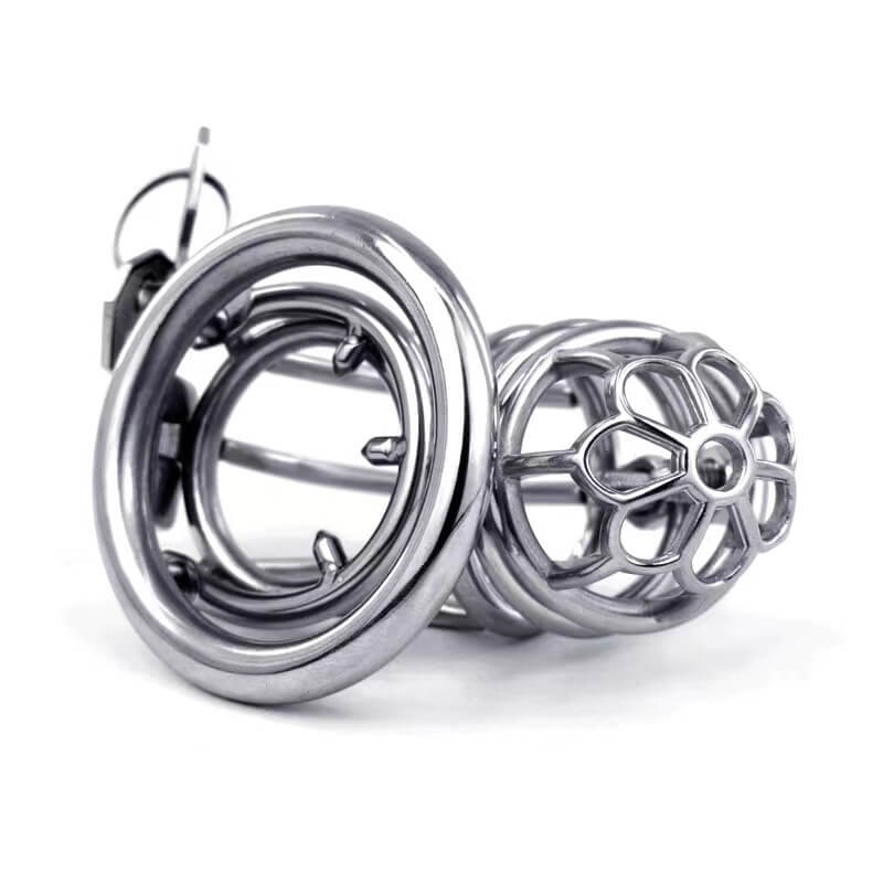 Special Stainless Steel Chastity Cage Spiked, gallery view 7
