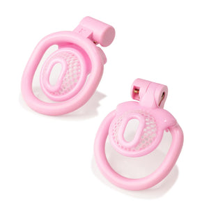 Nouvelle cage de chasteté positive/négative en nid d'abeille ultra compacte 