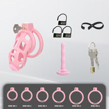 Lade das Bild in den Galerie-Viewer, Pearl Pink Cobra Soft Silicone Chastity Cage 6
