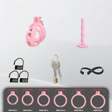 Lade das Bild in den Galerie-Viewer, Pearl Pink Cobra Soft Silicone Chastity Cage 1
