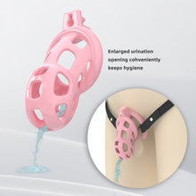 Lade das Bild in den Galerie-Viewer, Pearl Pink Cobra Soft Silicone Chastity Cage 4
