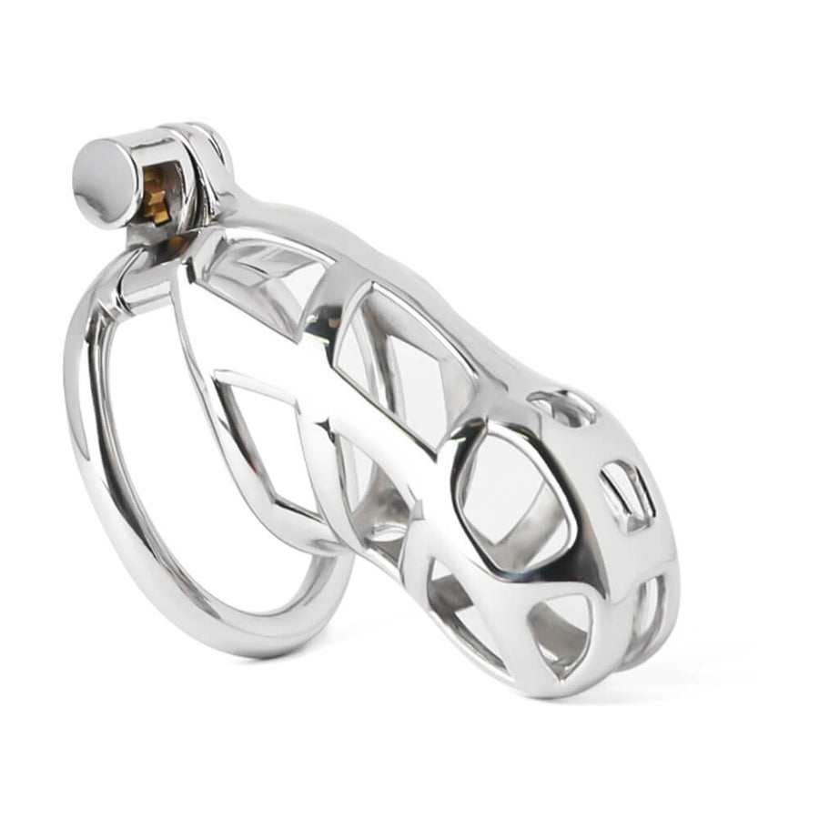 Stainless Steel Cobra Chastity Cage, gallery view 2