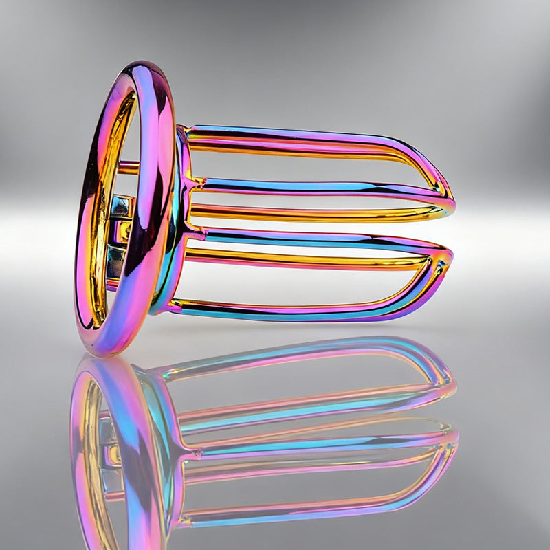 Rainbow Small Banana Chastity Cage, gallery view 8