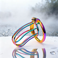Load image into Gallery viewer, Rainbow Small Banana Chastity Cage 2
