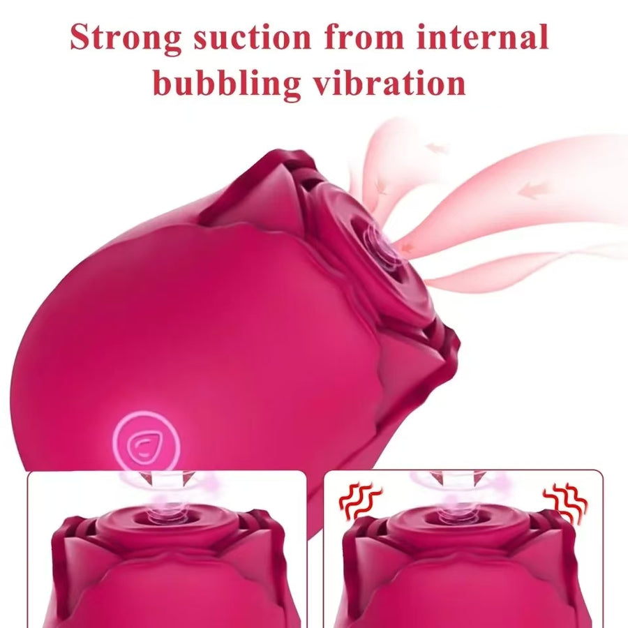 Red Rose Toys Stimulator Tongue Licking Vibrator, gallery view 3