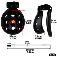 Lade das Bild in den Galerie-Viewer, Resin Breathable Male Chastity Cage -11
