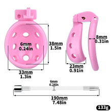 Lade das Bild in den Galerie-Viewer, Resin Breathable Male Chastity Cage -3

