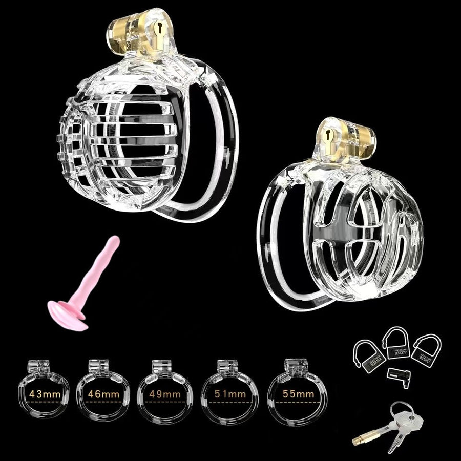 Small Chastity Cage 5 with Catheter Colors to choose, gallery view 6