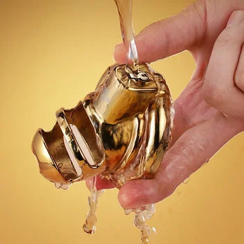 Rhino Horn Chastity Cage Tease, gallery view 6