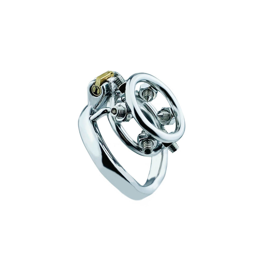 Screw Stainless Steel Chastity Cage, gallery view 4
