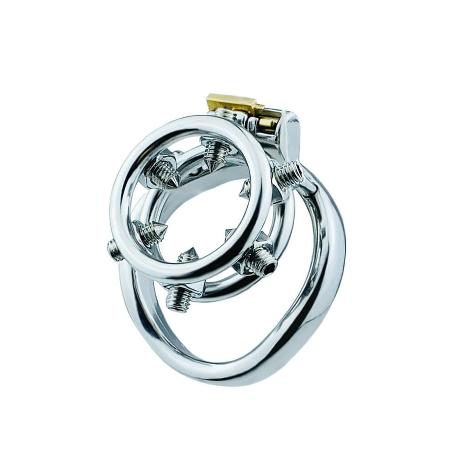 Screw Stainless Steel Chastity Cage, gallery view 2