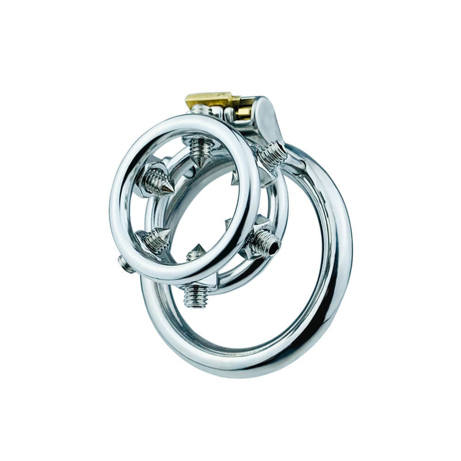 Screw Stainless Steel Chastity Cage, gallery view 7