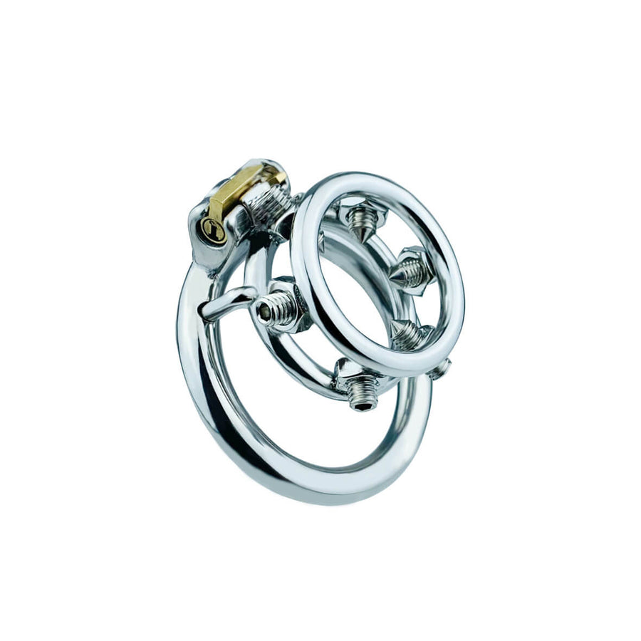 Screw Stainless Steel Chastity Cage, gallery view 5