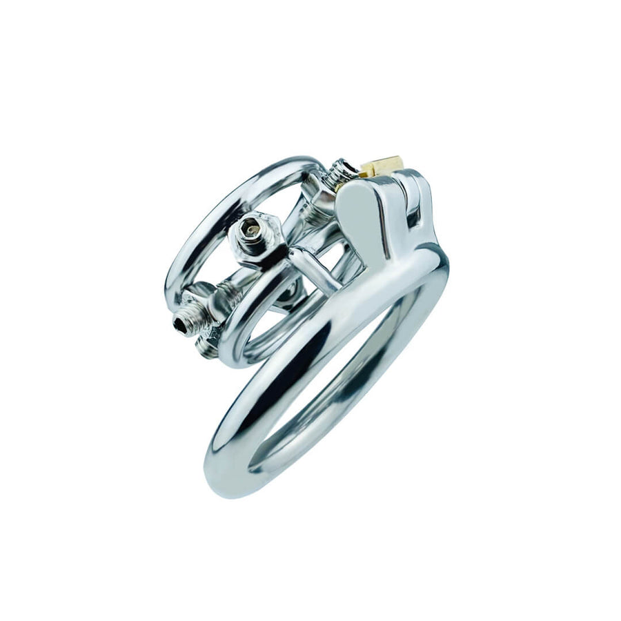 Screw Stainless Steel Chastity Cage, gallery view 8