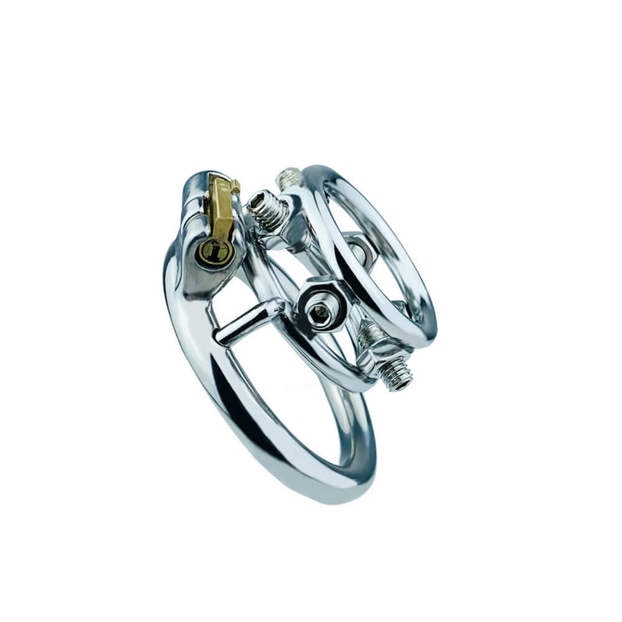 Screw Stainless Steel Chastity Cage, gallery view 6