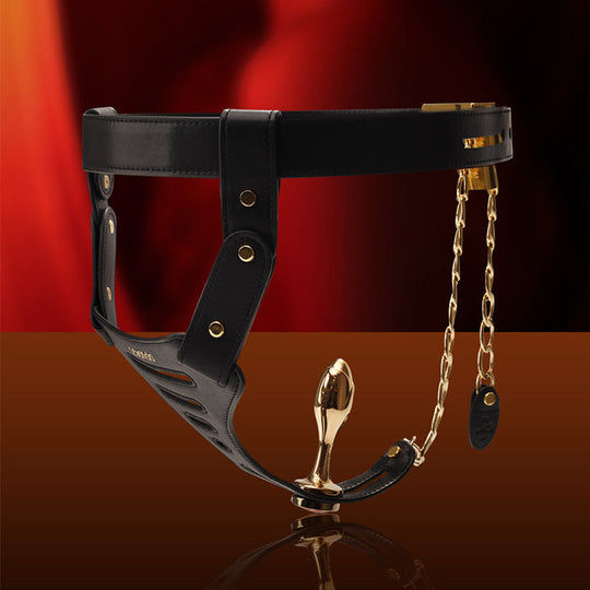Female Chatity Leather Belt product view