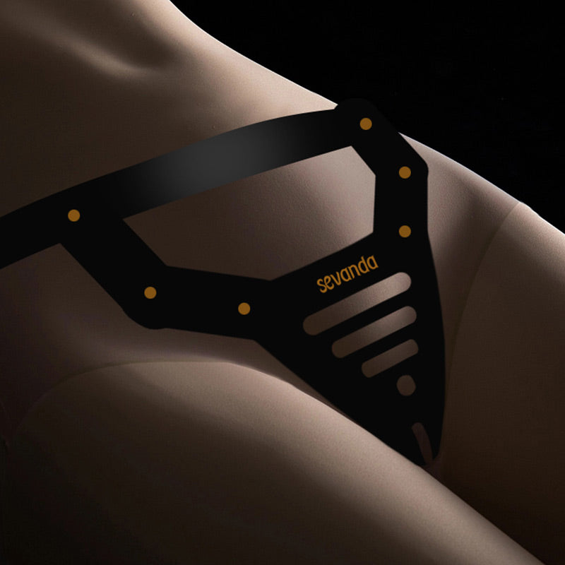 Female Chatity Leather Belt, gallery view 8