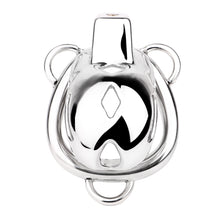 Lade das Bild in den Galerie-Viewer, Short Smooth Stainless Steel Mamba Cage with Belt in alternate gallery view 10

