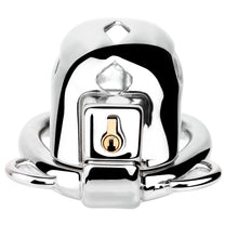 Lade das Bild in den Galerie-Viewer, Short Smooth Stainless Steel Mamba Cage with Belt in alternate gallery view 11
