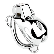 Lade das Bild in den Galerie-Viewer, Short Smooth Stainless Steel Mamba Cage with Belt in alternate gallery view 14
