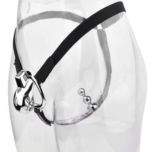 Lade das Bild in den Galerie-Viewer, Short Smooth Stainless Steel Mamba Cage with Belt in the main gallery view
