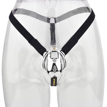 Lade das Bild in den Galerie-Viewer, Short Smooth Stainless Steel Mamba Cage with Belt in alternate gallery view 4
