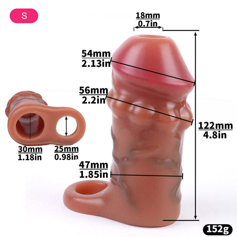 Real Feel Silicone Cock Sleeve, gallery view 8