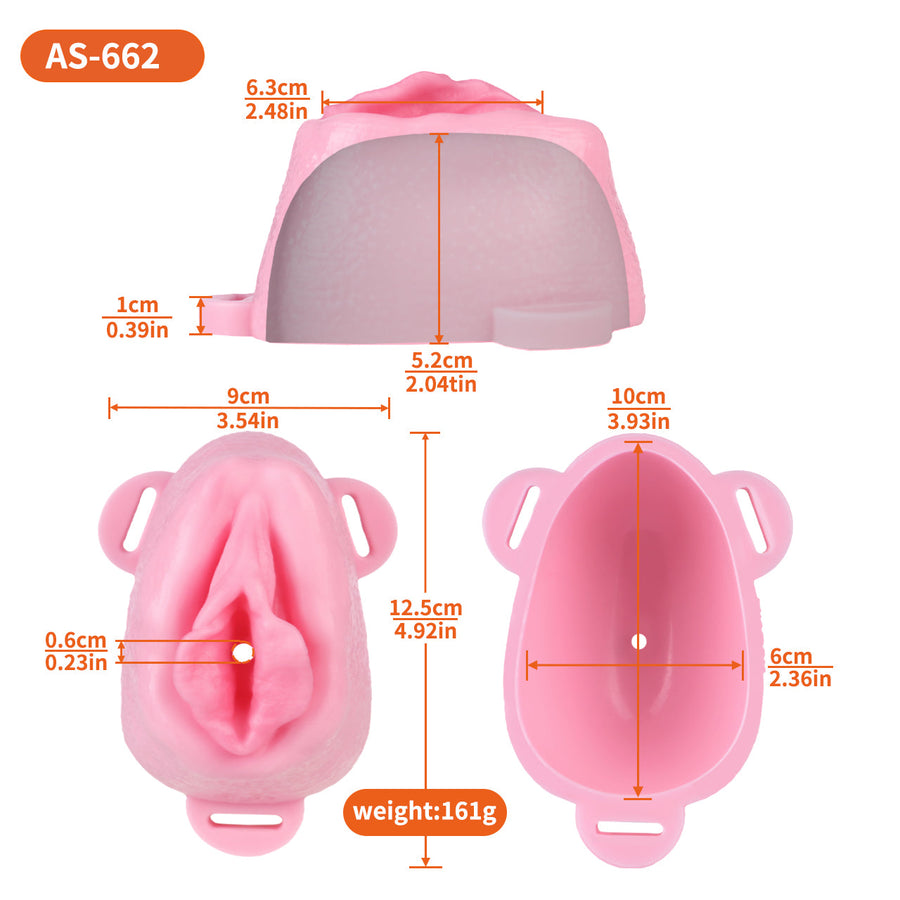 Sissy Silicone Chastity Cage with Belt 16