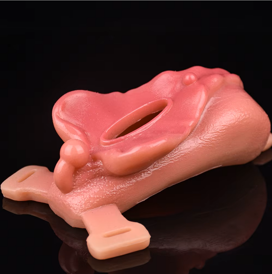 Silicone Sissy Chastity Toy with Belt -5
