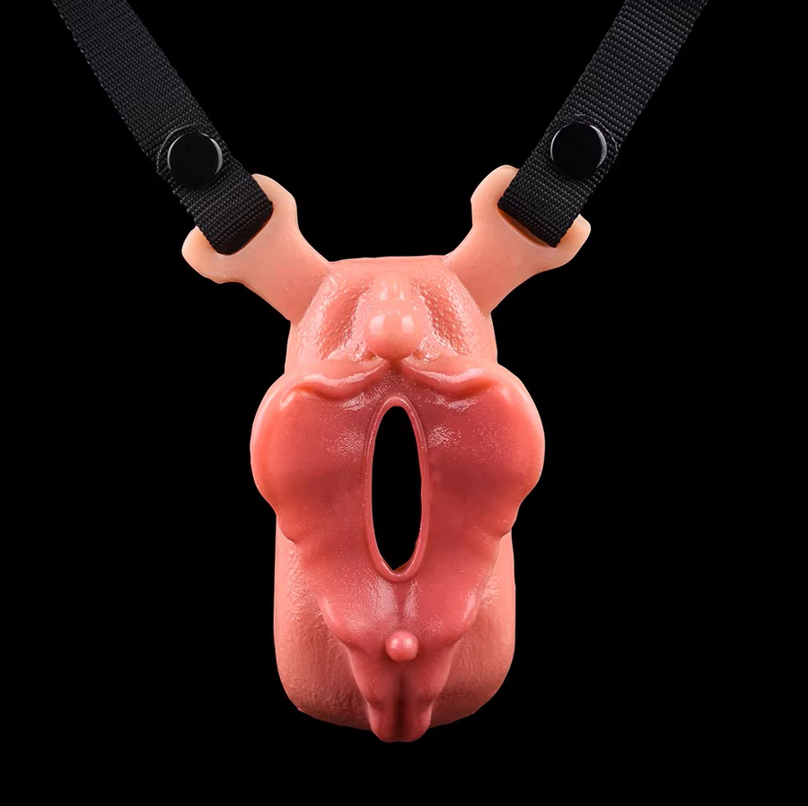 Silicone Sissy Chastity Toy with Belt, gallery view 9