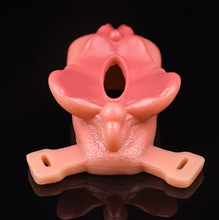 Load image into Gallery viewer, Silicone Sissy Chastity Cage with Belt
