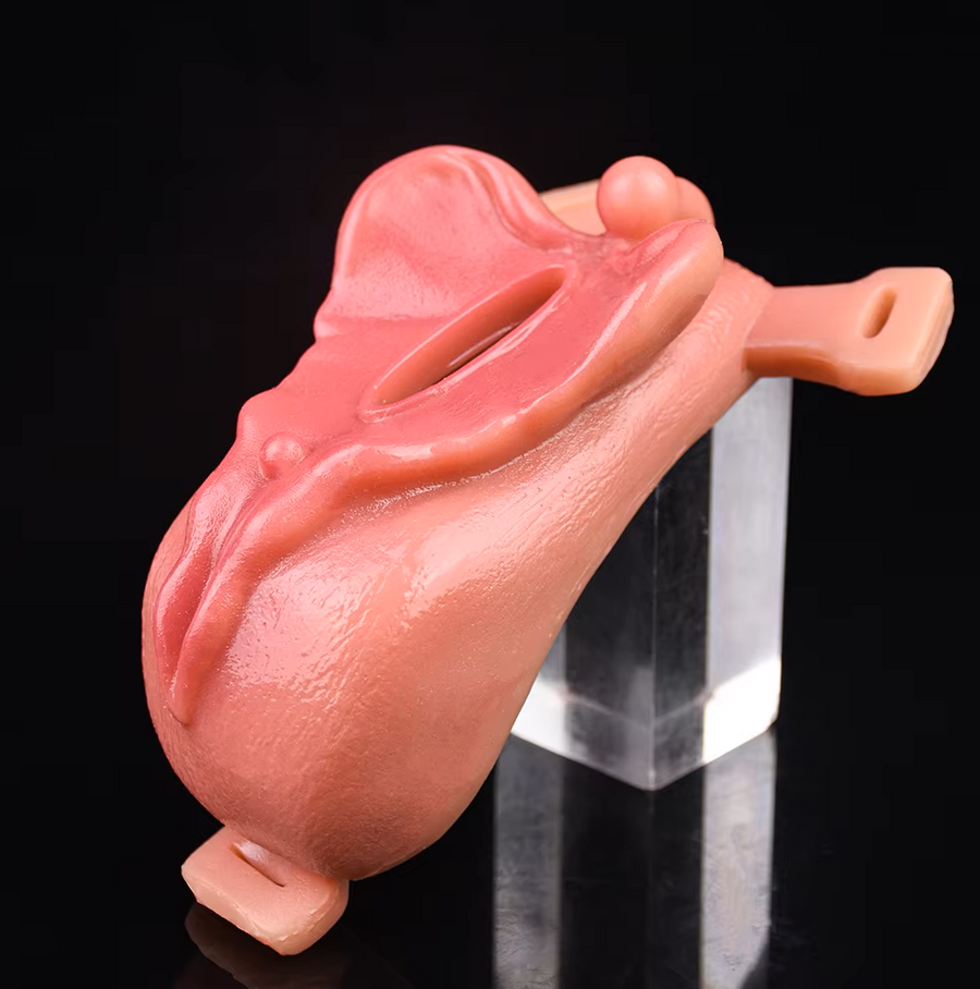 Silicone Sissy Chastity Toy with Belt, gallery view 8