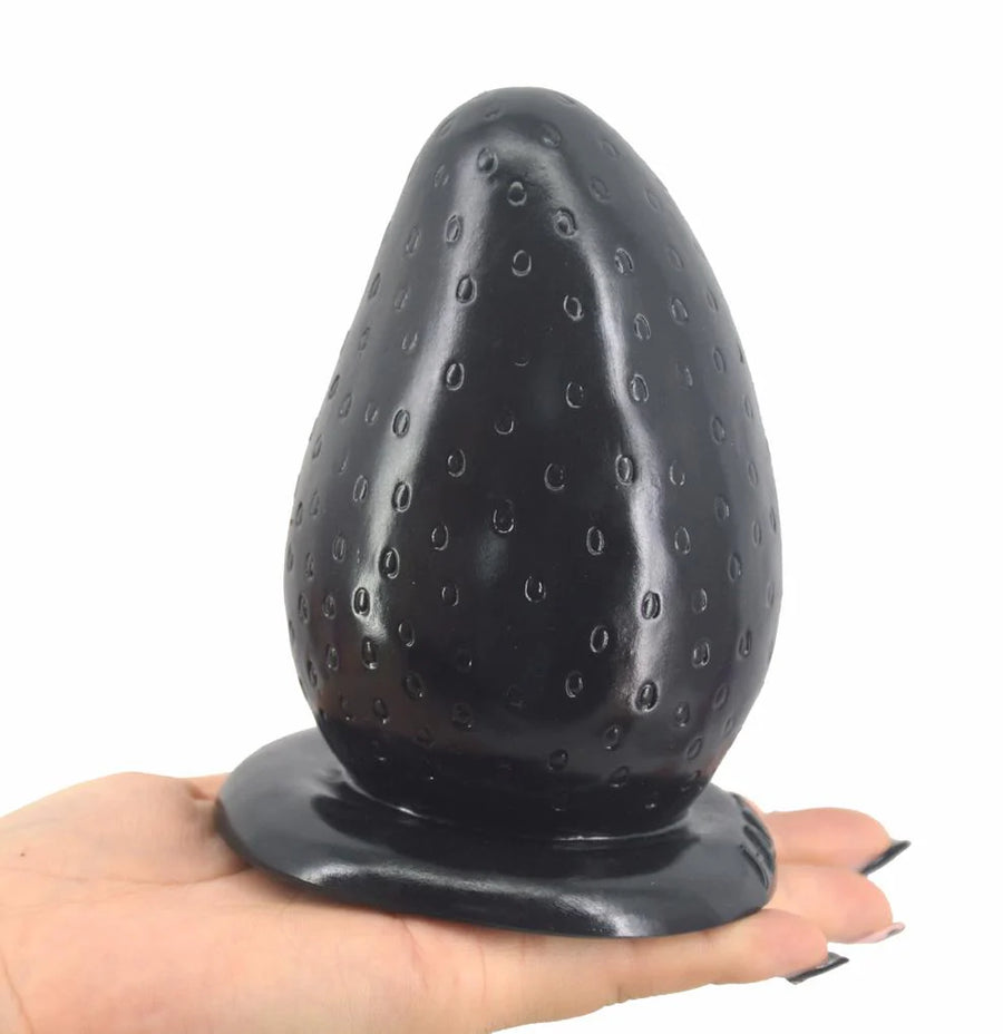 Purple Strawberry Anal Dildo With Suction Cup BDSM, gallery view 5