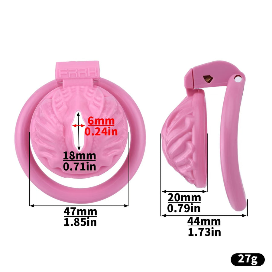 Sissy Pussy Chastity Cage - size