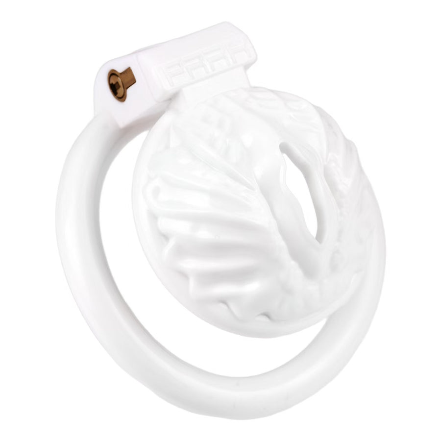 Sissy Pussy Chastity Cage -white