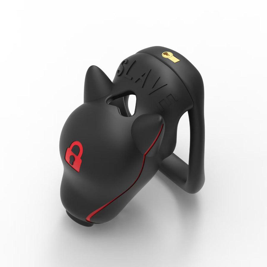 Slave Dog Head Chastity Cage - Invisible Version 2
