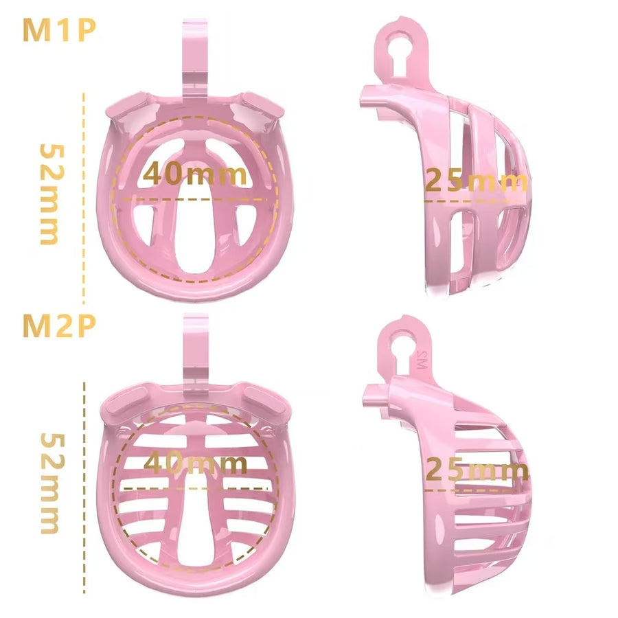 Small Chastity Cage 5 Colors to choose - pink