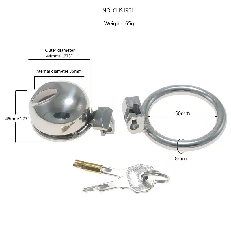 Small Steel Chastity Cage Easy To Pee -4
