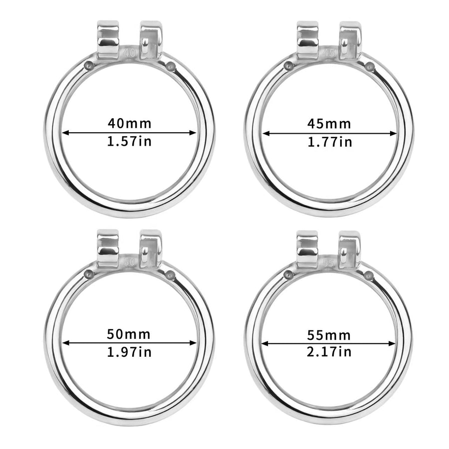 Small Chastity Cage with PA - ring sizes