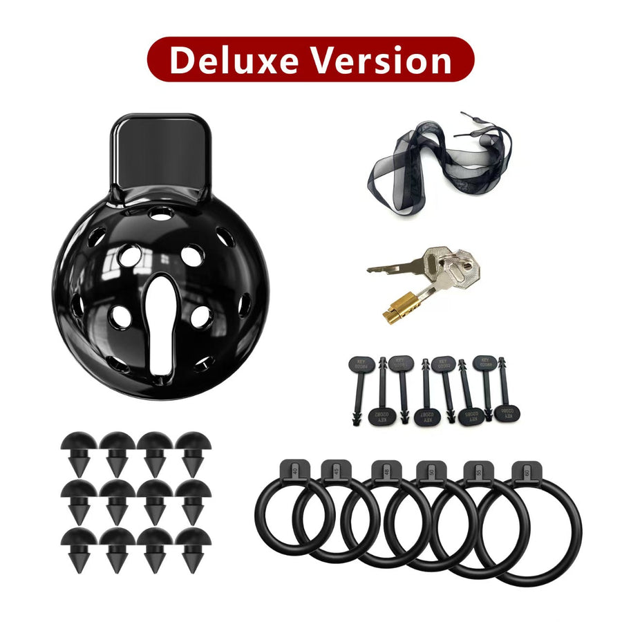 Small Chastity Cage With Silicone Spikes 11