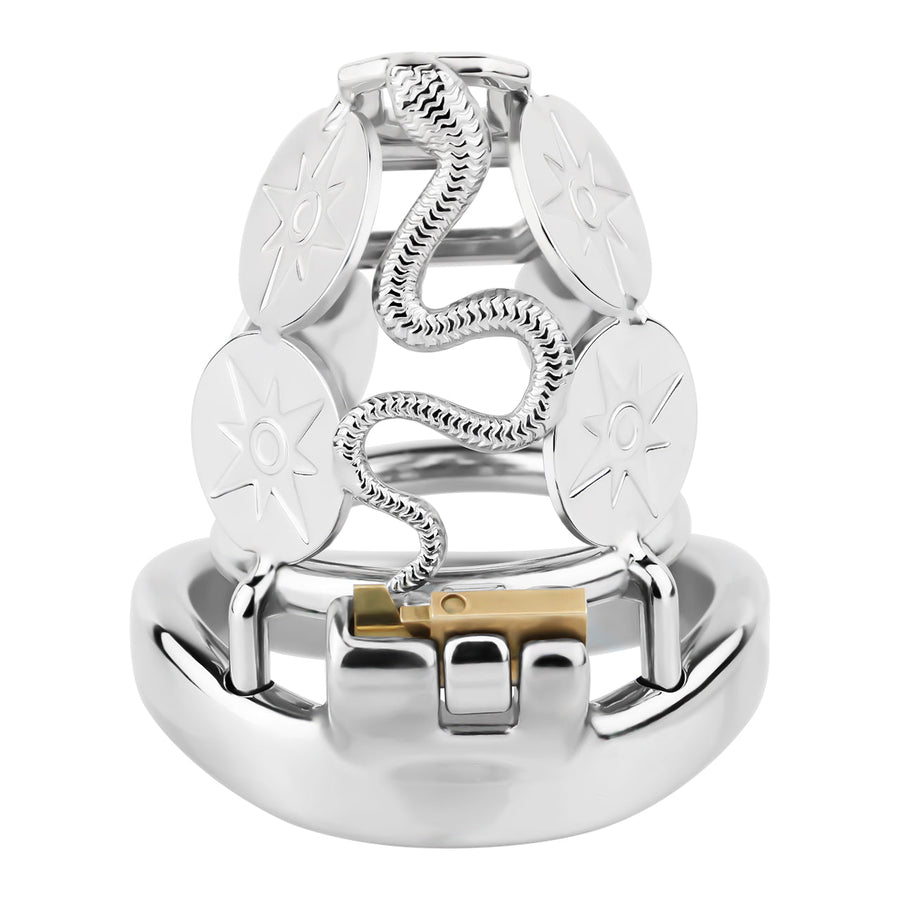 Snake Premium Metal Chastity Cage - 1 