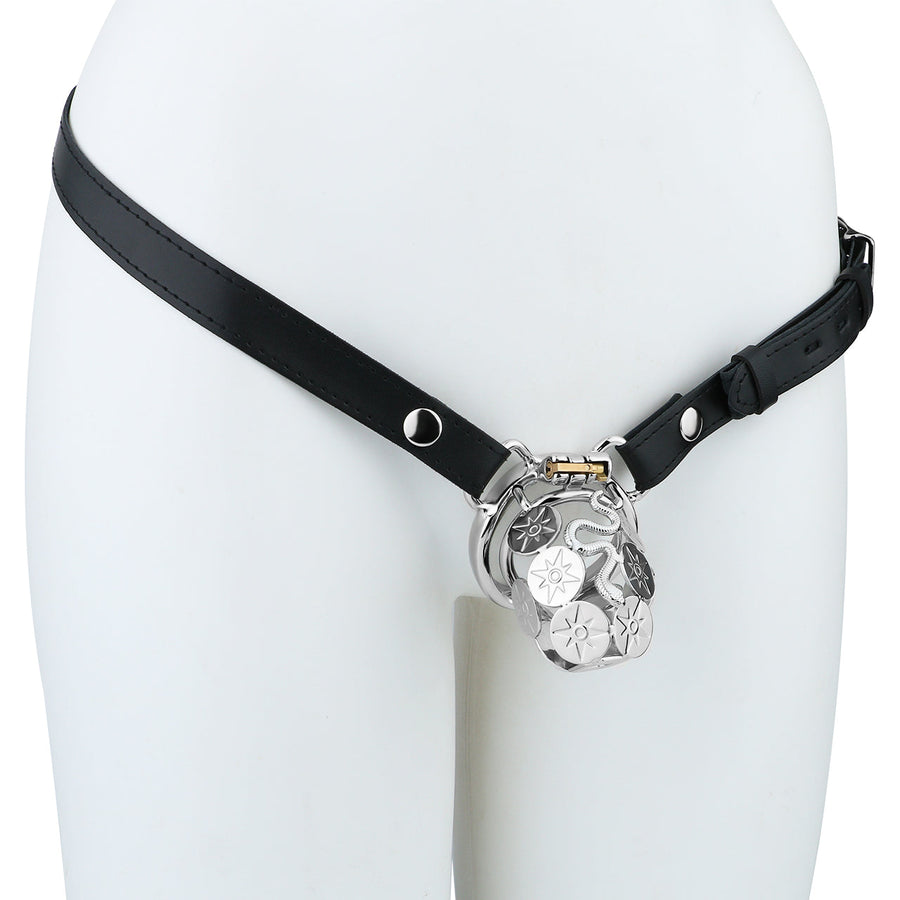 Snake Premium Metal Chastity Cage - 11